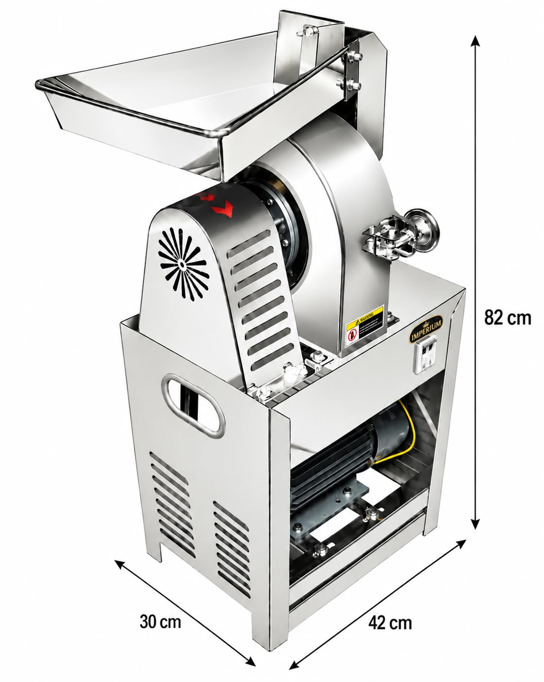 Imperium Superfine Masala Grinder Machine, 3000 W, 50–100 kg/hr, Stainless Steel Commercial Spice Grinding Machine