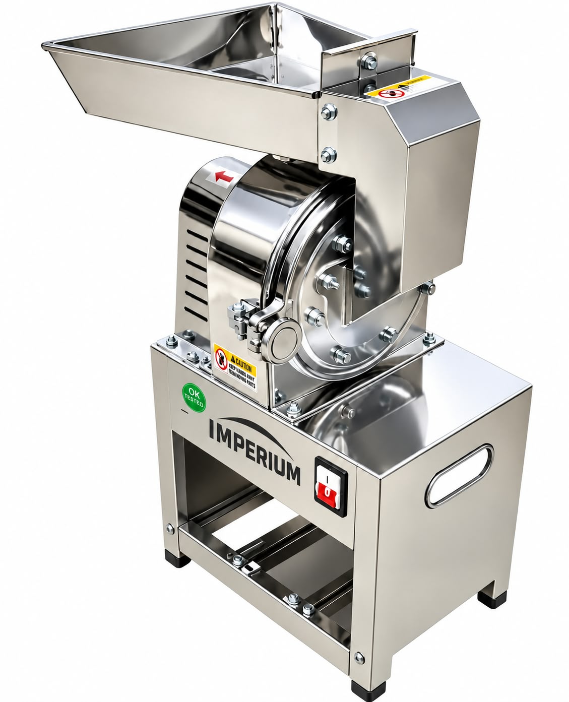 Imperium Superfine Masala Grinder Machine, 3000 W, 50–100 kg/hr, Stainless Steel Commercial Spice Grinding Machine