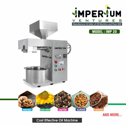 IMP - 20 Heavy Duty Oil Machine – 2000W Semi Commercial Oil Extraction Machine (15–20 Kg/Hr) | Imperium Ventures