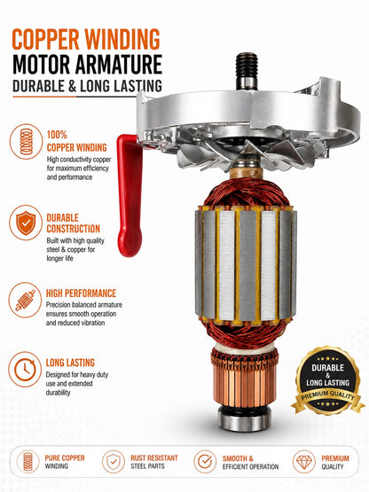 Imperium 5000 Gram Masala Grinder Armature Motor | Original Copper Winding Spare Part | Imperium Ventures