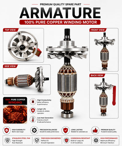 Imperium Masala Grinder 100 Gram Armature Motor | Heavy Duty Copper Winding Motor | Imperium Ventures